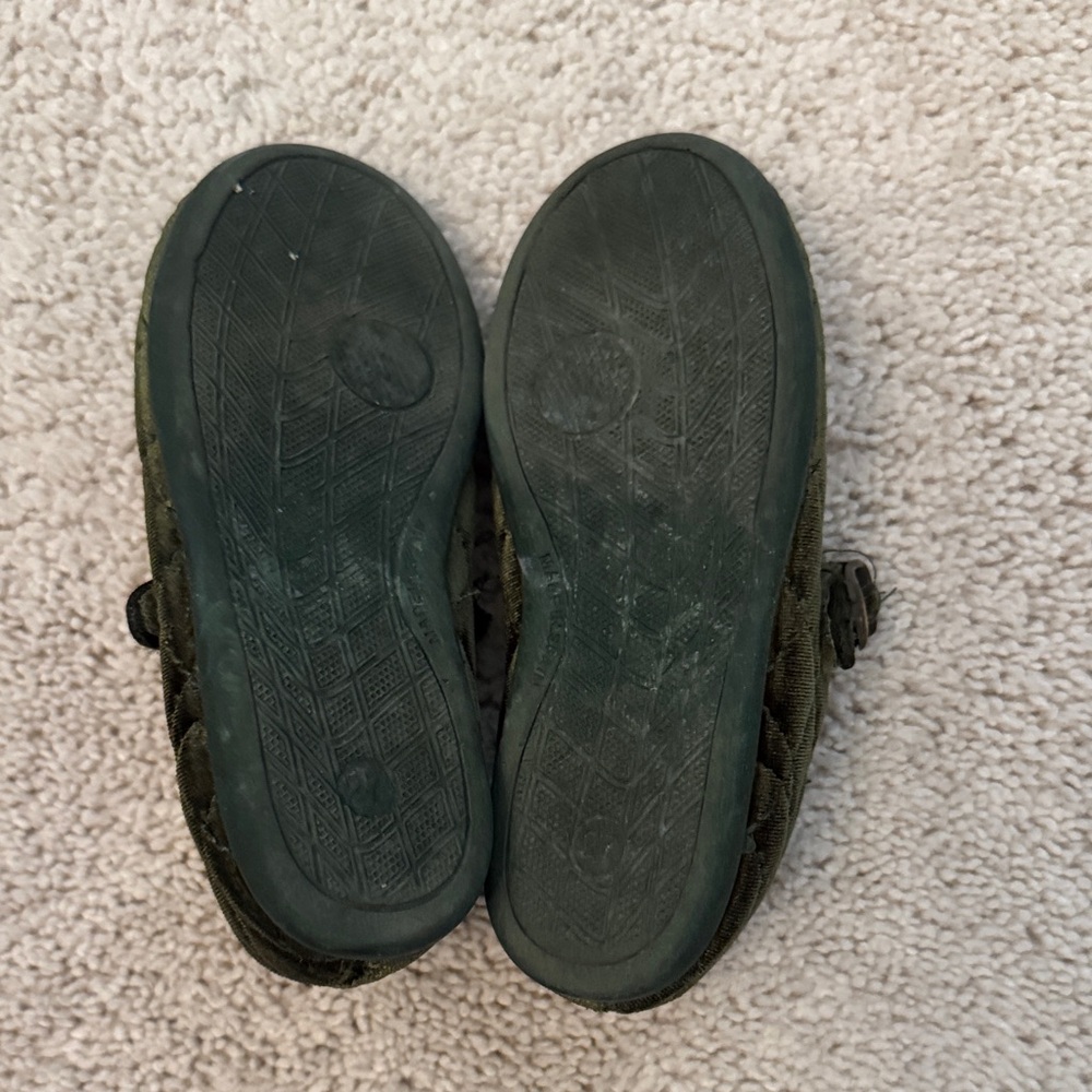 Quilted Kids Dress Shoes - Dark Green - Picture 2 of 4